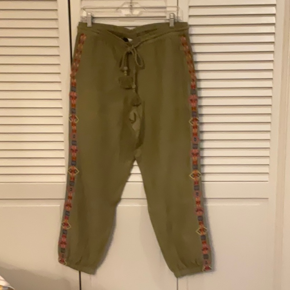 Sundance embroidered joggers